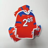 "205 Jersey" Sticker