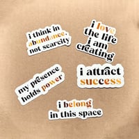 Image 1 of (blackaf)firmations Sticker Set