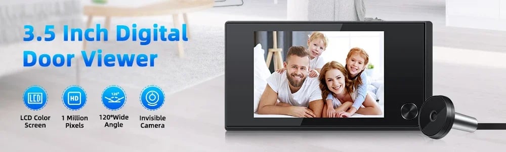 2.8 inch LCD Door Viewer Camera Night Vision Doorbell