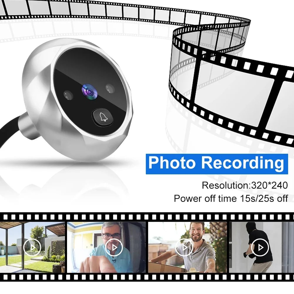 2.8 inch LCD Door Viewer Camera Night Vision Doorbell