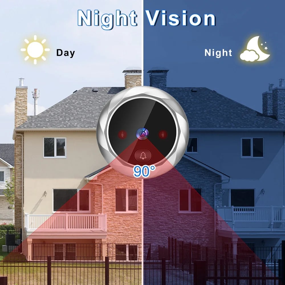 2.8 inch LCD Door Viewer Camera Night Vision Doorbell