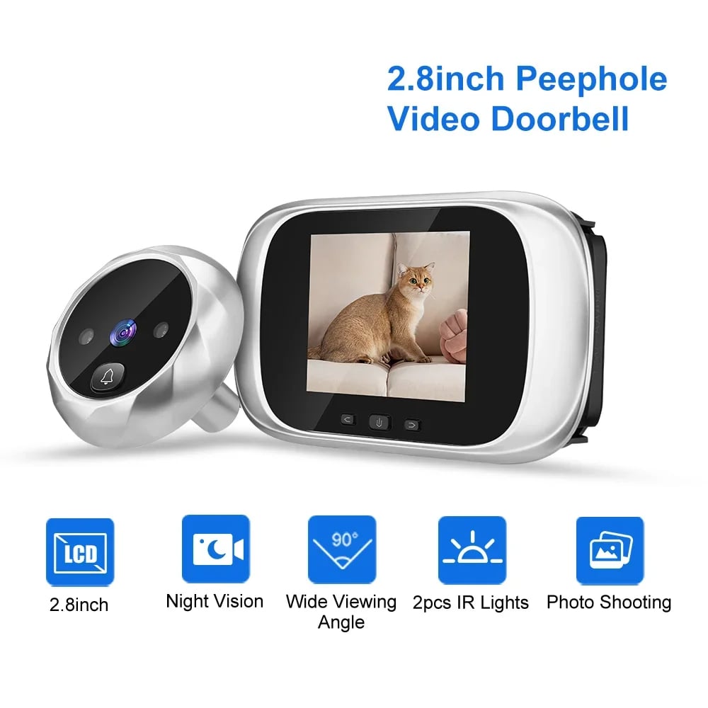 2.8 inch LCD Door Viewer Camera Night Vision Doorbell