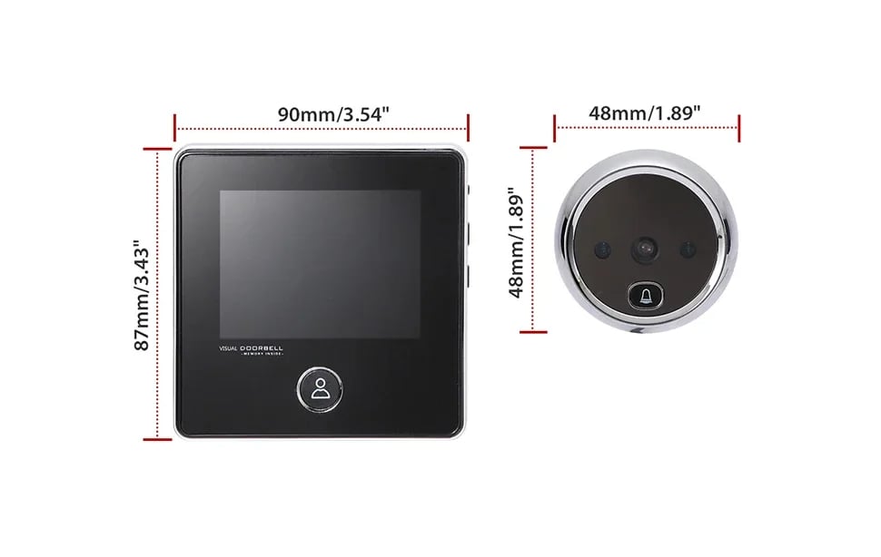 2.8 inch LCD Screen Electronic Door Viewer Bell Night Door Camera