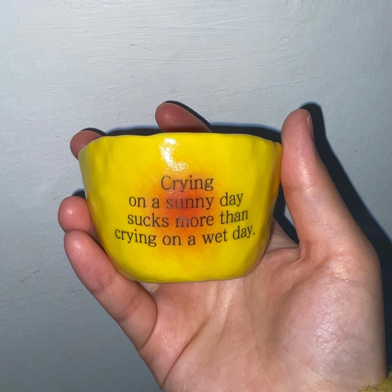 Crying on a sunny day sucks more than crying on a wet day. Image 3