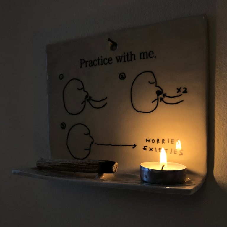 Palo santo stick and candle holder Image 2