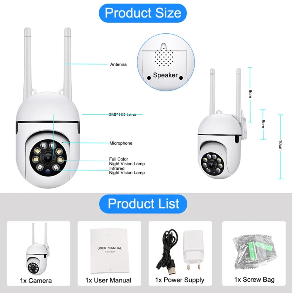 4Pcs MSL Wi-fi Surveillance Camera 1080P 5Ghz Wifi Camera Outdoor