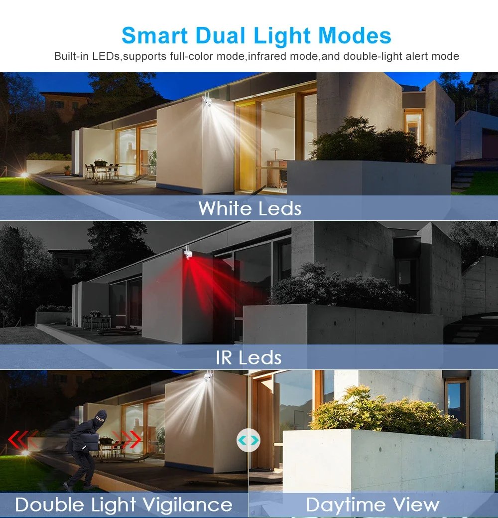 4Pcs MSL Wi-fi Surveillance Camera 1080P 5Ghz Wifi Camera Outdoor