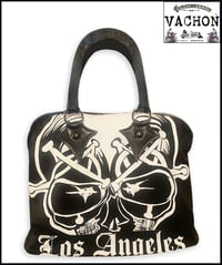 Image 1 of Marc Vachon Black Twill EVIL EYES bowler. Bag