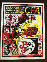 Image 1 of 2006 Pearl Jam Sydney, Australia CCFA Benefit Poster