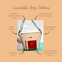 Image 5 of Krystal Convertible bag/backpack
