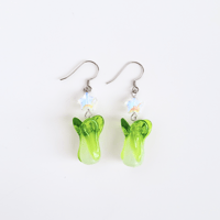 bok choy earrings