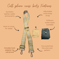 Image 5 of Click here!- Custom order for Crossbody Cellphone strap