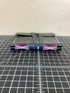 Black Leather Wrap Journal with Pink Stitching Image 2