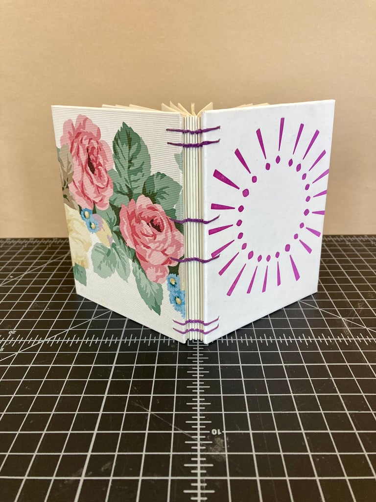 Coptic Bound Journal with Decorative Paper Covers Image 2