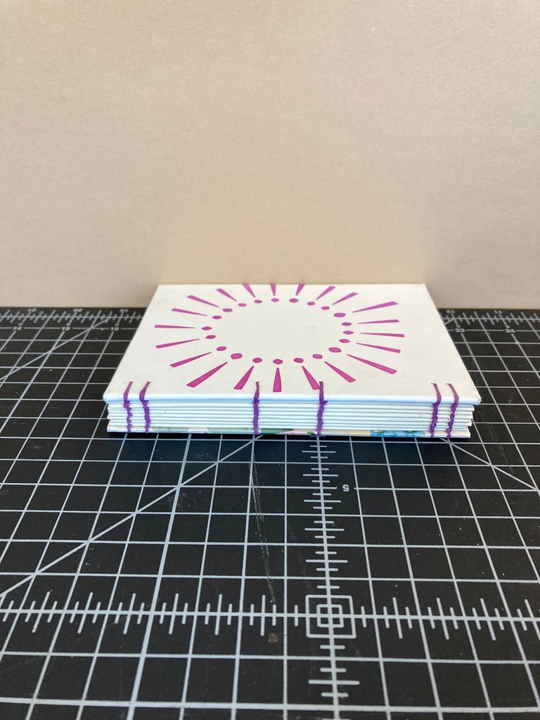 Coptic Bound Journal with Decorative Paper Covers Image 3