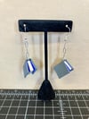 Book Earrings - Grey