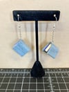Book Earrings - Light Blue
