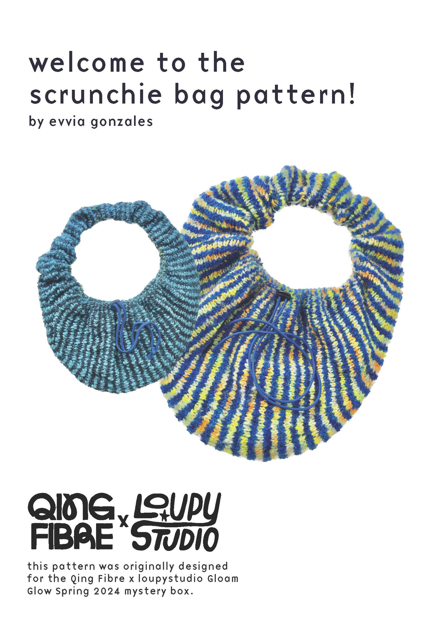 scrunchie bag pattern | loupystudio