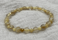 Image 1 of Gold Rutile Quartz - Yellow Opal Crystal Gemstone Bracelet