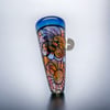 Bee Daisy stained glass chillum #30 