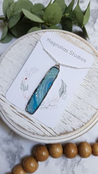 Image 2 of Ice Agate Long Pendant 