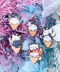 Image 1 of Ice Cream Couples series (SVSSS, MDZS, TGCF, 2HA) - Enamel Pins