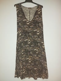 Brown wave Swing Dress