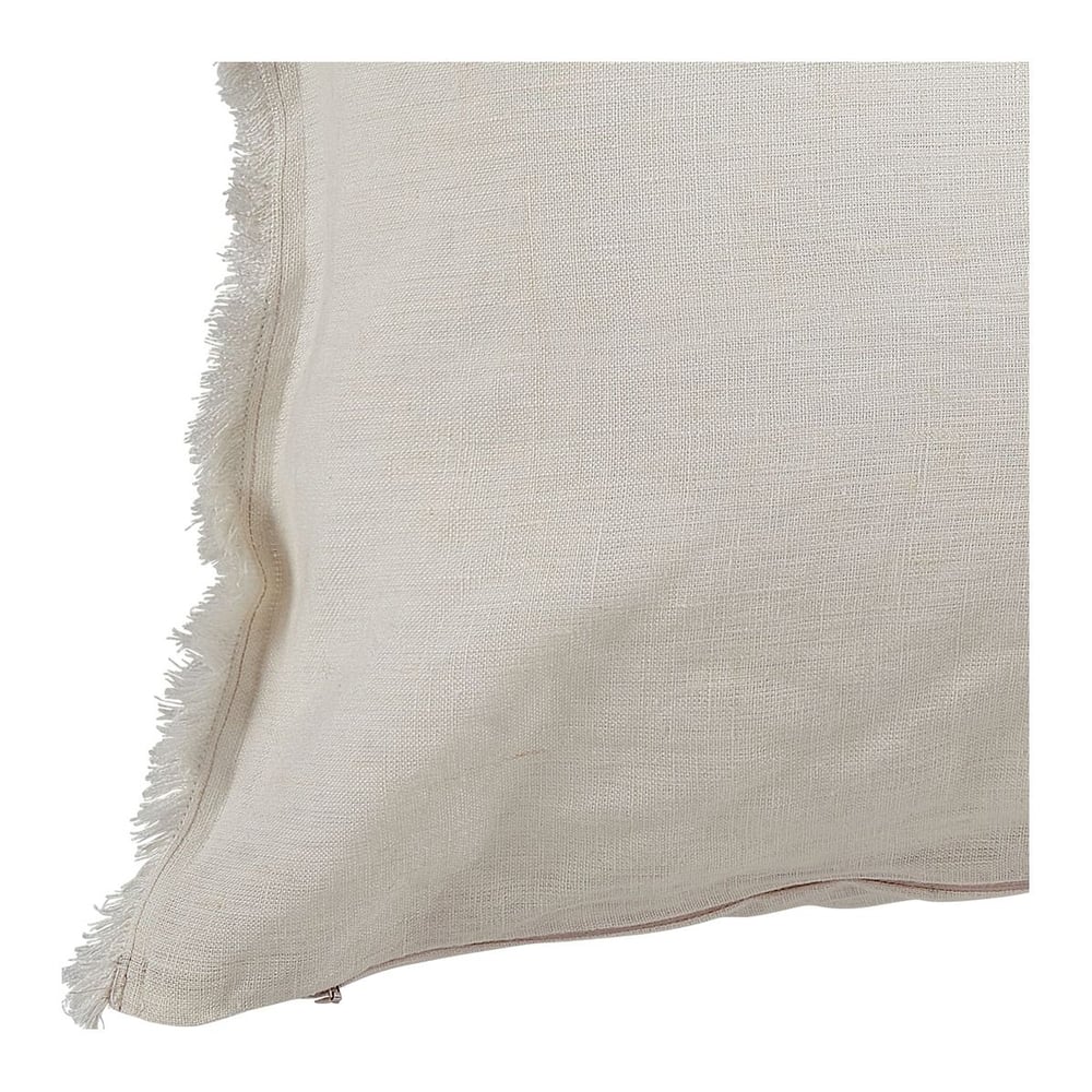 Image of Coussin CHLOÉ en lin lavé - Ivoire - 40 x 60 cm 