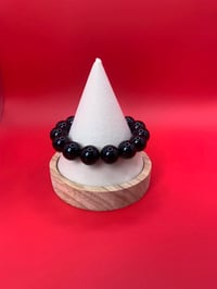 Image of BRACELET ONYX BOULES 14mm