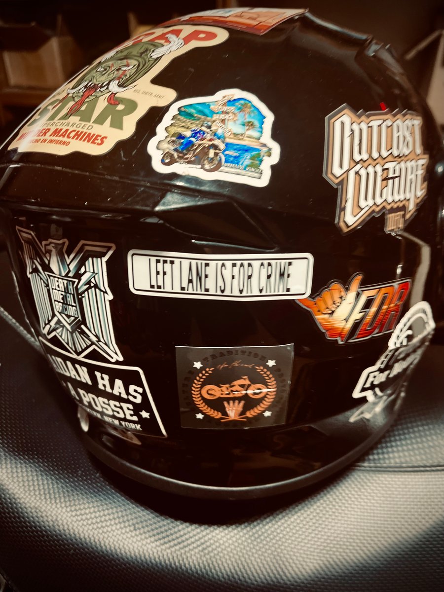 Image of Left Lane Is For Crime 3 inch sticker packs