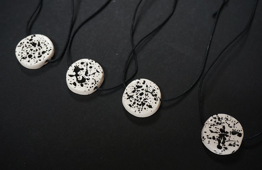 Image of SALE - Ceramic Splatter Necklaces