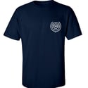 CREST TEE (navy)