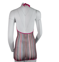 Image 2 of Rainbow Fishnet Halter Dress