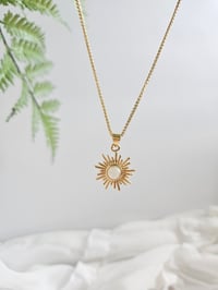 Image 2 of Sun Burst Moonstone Necklace 