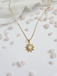 Image 1 of Sun Burst Moonstone Necklace 