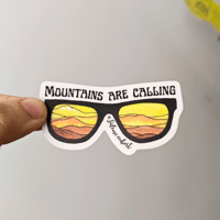 Image 3 of Moutains are calling - transparent sticker