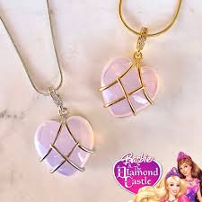 Image of Barbie and the Diamond Castle Heart Necklace