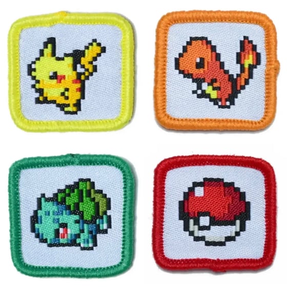 Image of POKÉMON IRON ON PATCHES.