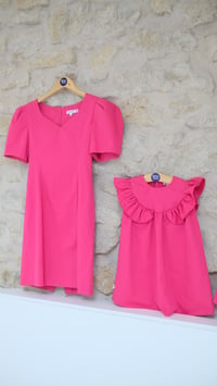 Image 3 of Robe Oaxaca rose fushia