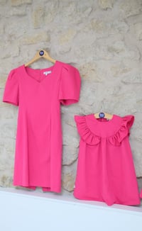 Image 12 of Robe Oaxaca rose fushia