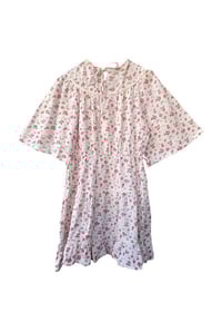 1970s Floral Trapeze Dress