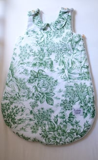 Image 9 of Gigoteuse toile de Jouy verte