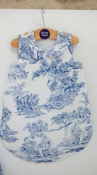 Image 5 of Gigoteuse toile de Jouy bleu