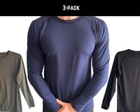 3-Pack BJJ Rash Guards – Staple Series (No-Gi, Unbranded Long Sleeve)
