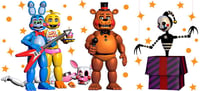 Freddy Cartoon Double Sided Uv Dtf Wrap Five Nights W0792