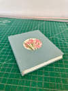 Light Blue Case Bound Journal with Floral Inset