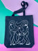 Image of Line Connect Tote Bag Black 