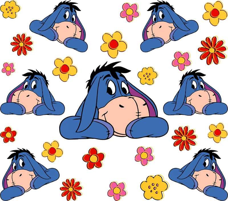 Image of Eyore 20oz Double Sided Uv Dtf Wrap  W0785