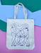 Image of Line Connect Canvas Tote Bag