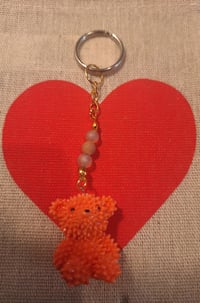 Image 2 of Orange bear Keychain 
